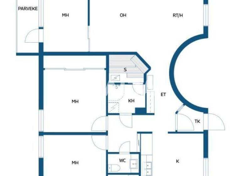 Reihenmittelhaus zum Kauf 159.000 € 4 Zimmer 106 m² 2.583 m² Grundstück Palomäenkatu 5 A 21 Kouvola 45100