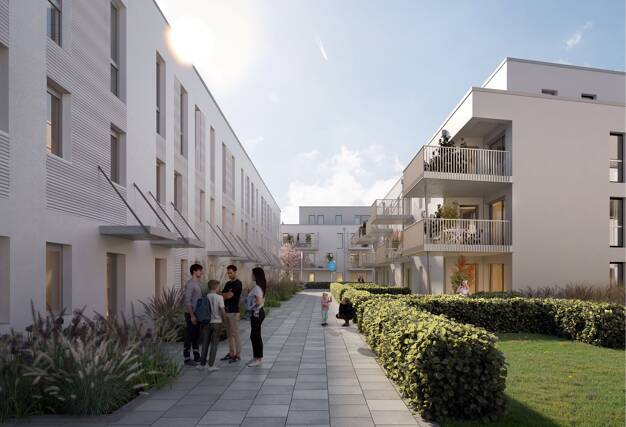 Wohnung zum Kauf - Neubau provisionsfrei 689.000 € 4 Zimmer 105,3 m² 2. Geschoss Erich-Ollenhauer-Straße 39 Boxdorf Nürnberg 90427