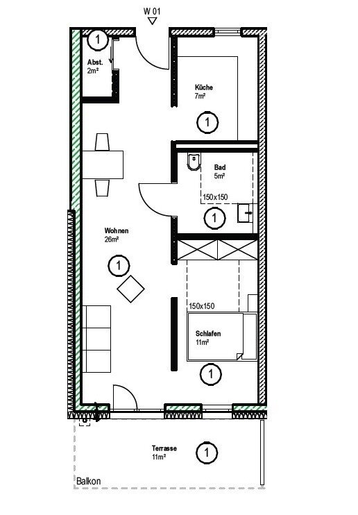 Wohnung zum Kauf provisionsfrei 383.954 € 1,5 Zimmer 56,5 m²<br/>Wohnfläche Altenmarkt Altenmarkt an der Alz 83352