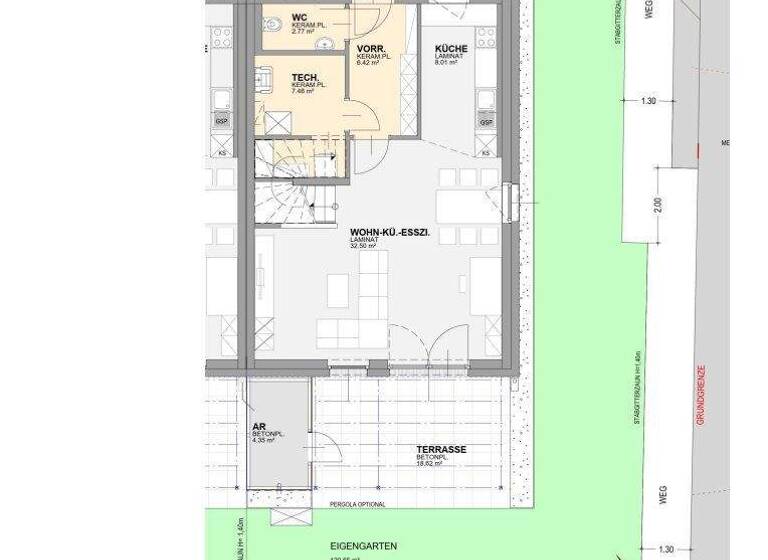 Reihenmittelhaus zur Miete 1.263 € 4 Zimmer 111,8 m² Lanzenkirchen 2821