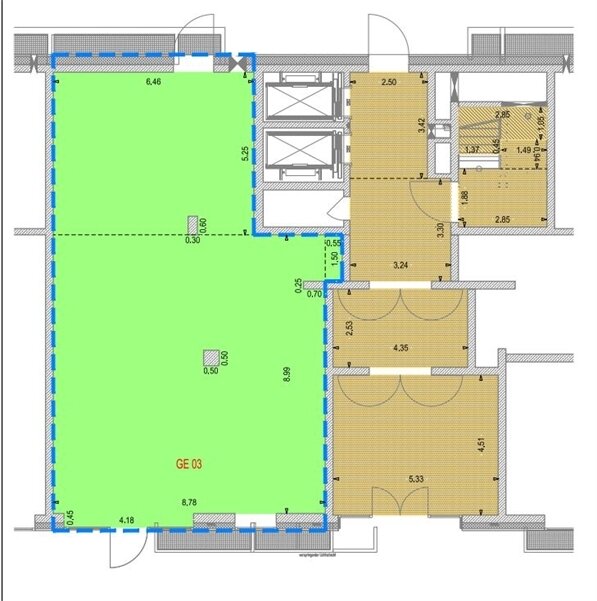 Bürofläche zur Miete 27 € 1 Zimmer 115 m²<br/>Bürofläche Pauline-Staegemann-Str. 2-6 Friedrichshain Berlin 10249