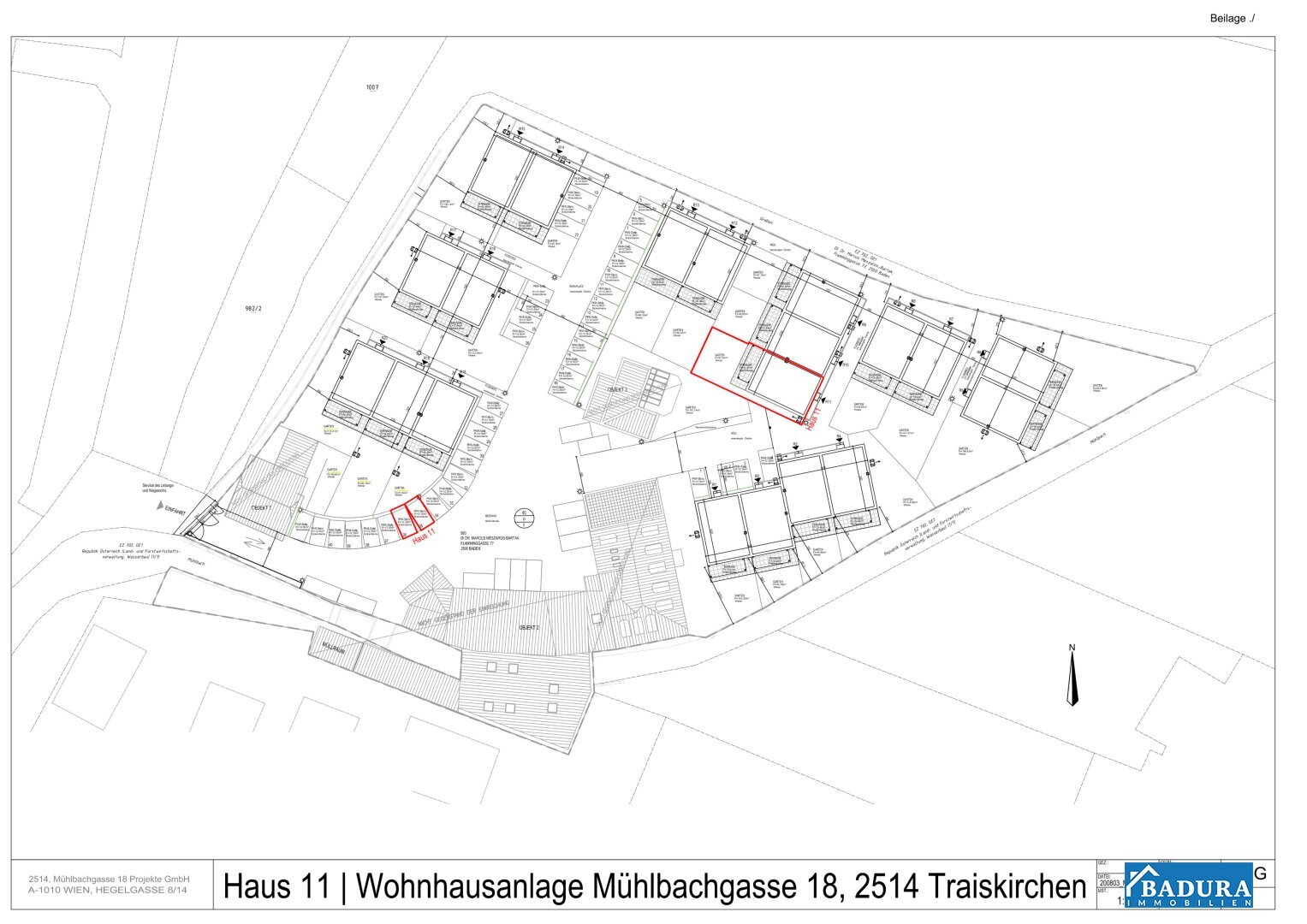 Reihenmittelhaus zum Kauf provisionsfrei 469.059 € 4 Zimmer 114,2 m²<br/>Wohnfläche 163,4 m²<br/>Grundstück Traiskirchen 2514