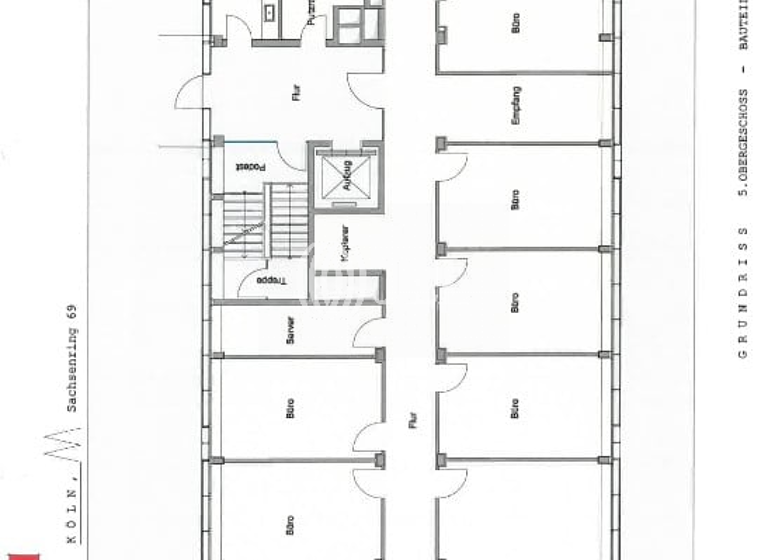 Bürofläche zur Miete provisionsfrei 17,50 € 1.160 m² Bürofläche teilbar ab 383 m² Neustadt-Süd Köln 50677