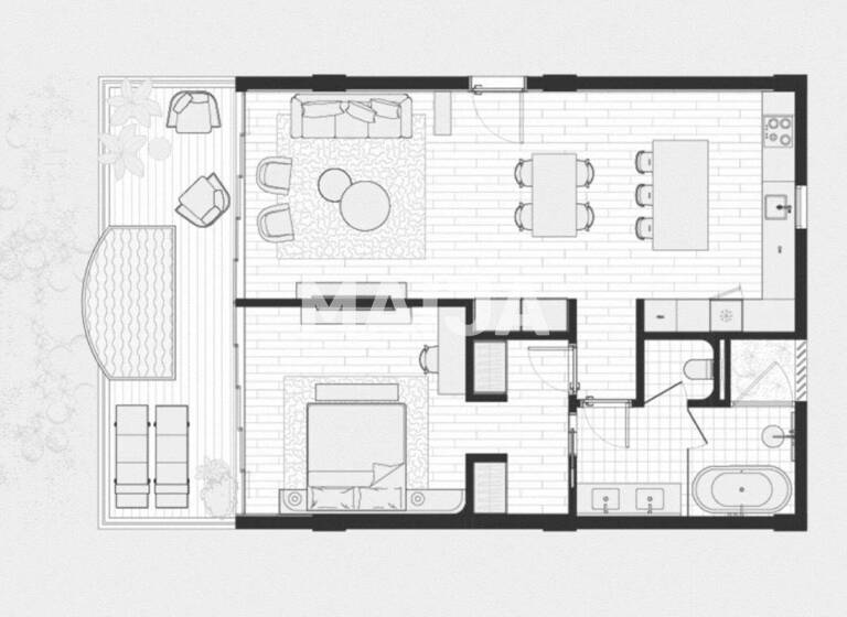 Studio zum Kauf 457.097 € 2 Zimmer 100 m² 2. Geschoss Layan Verde Luxe Thalang 83110