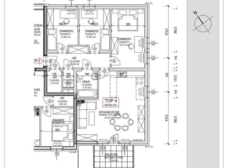 Wohnung zum Kauf 203.273 € 4 Zimmer 89,4 m² frei ab sofort Dobersnigg Loich 3211