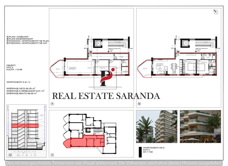 Studio zum Kauf 3.000 € 72 m² Butrinti Saranda 9701