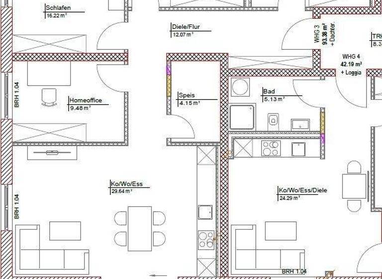 Terrassenwohnung zum Kauf - Erstbezug provisionsfrei 435.000 € 4 Zimmer 103 m² 2. Geschoss Landau Landau an der Isar 94405