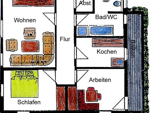 Wohnung zur Miete 560 € 3 Zimmer 69,6 m² frei ab 01.10.2026 Ilmenau Ilmenau 98693