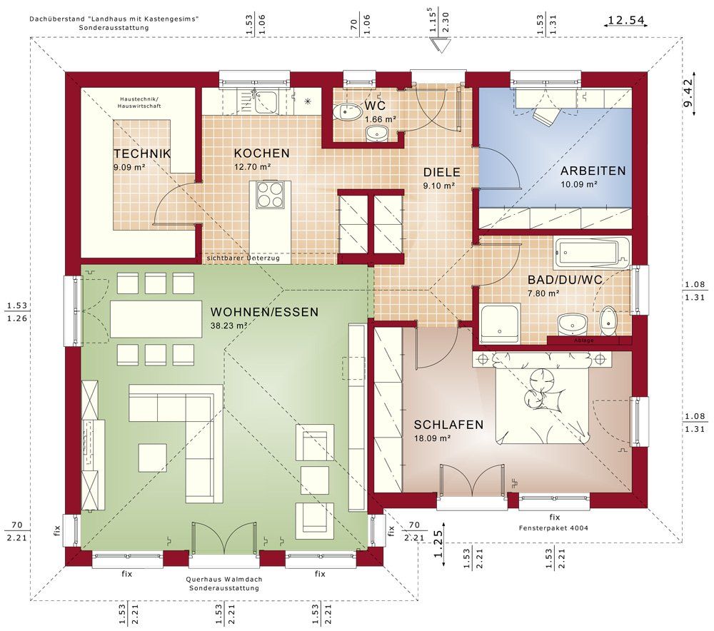 Haus zum Kauf 416.745 € 3 Zimmer 158 m²<br/>Wohnfläche 521 m²<br/>Grundstück Gronau Gronau 48599