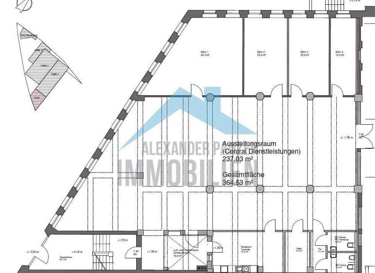 Bürogebäude zur Miete 3.822 € 364 m² Bürofläche Bettenhausen Kassel / Bettenhausen 34123