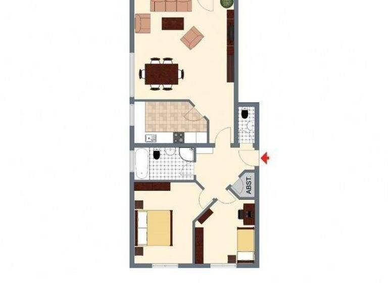 Wohnung zur Miete 740 € 3 Zimmer 94 m² 1. Geschoss frei ab sofort Hammerstraße 23 Geislautern Völklingen 66333