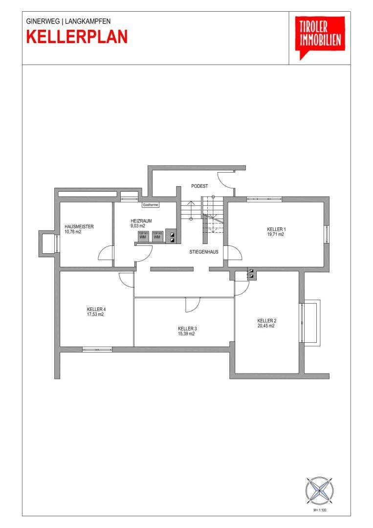 Wohnung zur Miete 660 € 2,5 Zimmer 51,2 m²<br/>Wohnfläche EG<br/>Geschoss Ginerweg Langkampfen 6336