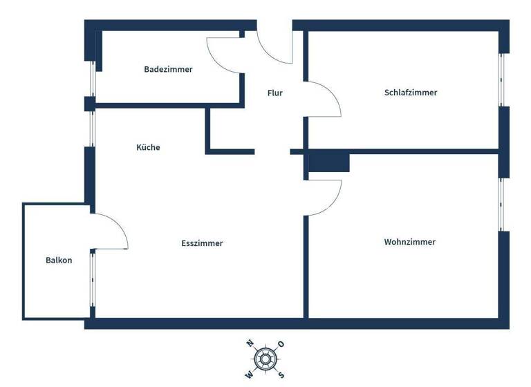 Wohnung zum Kauf 175.000 € 3 Zimmer 55 m² 2. Geschoss Deggendorf 94469