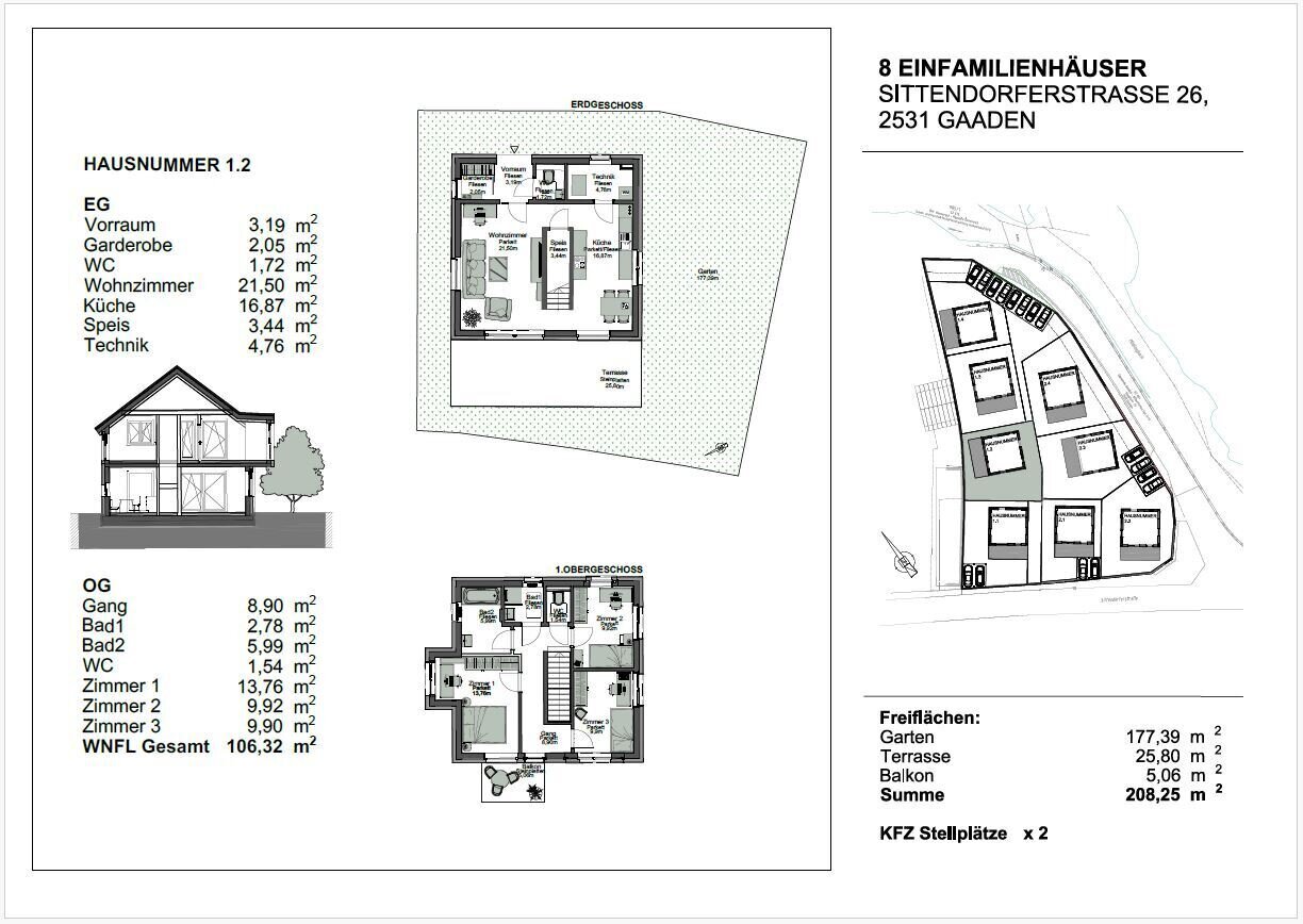 Einfamilienhaus zum Kauf 700.000 € 4 Zimmer 106,7 m²<br/>Wohnfläche 01.12.2024<br/>Verfügbarkeit Gaaden 2531