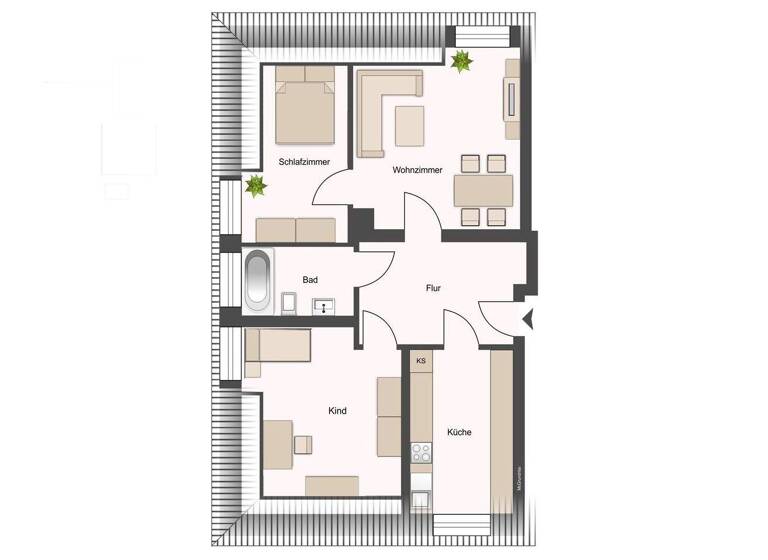 Wohnung zum Kauf 140.000 € 2,5 Zimmer 60,2 m² 3. Geschoss Mickten Dresden 01139