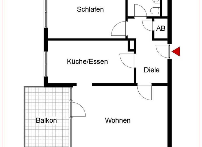 Wohnung zum Kauf 190.000 € 2 Zimmer 63 m²<br/>Wohnfläche 9.<br/>Geschoss Rüppurr Karlsruhe 76199
