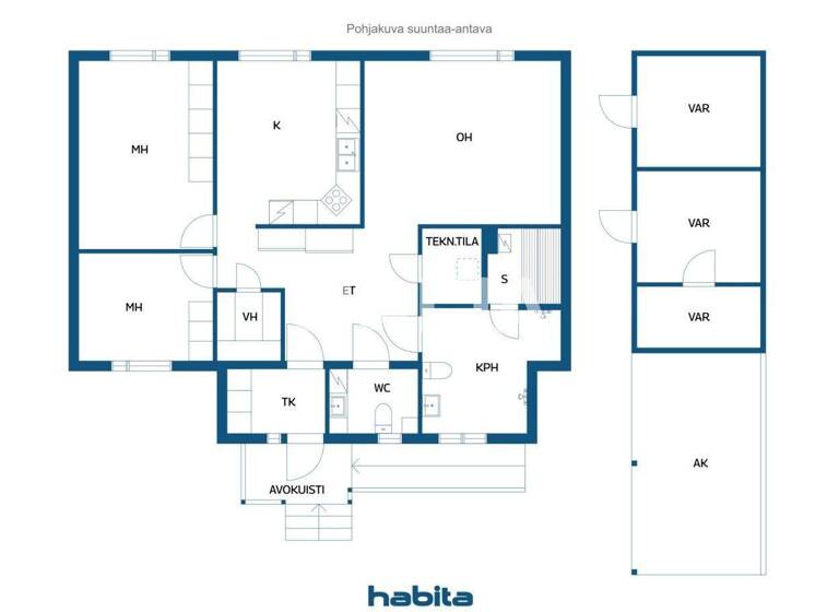Einfamilienhaus zum Kauf 49.200 € 3 Zimmer 97 m² 600 m² Grundstück Koskelonkuja 10 Kemi 94200