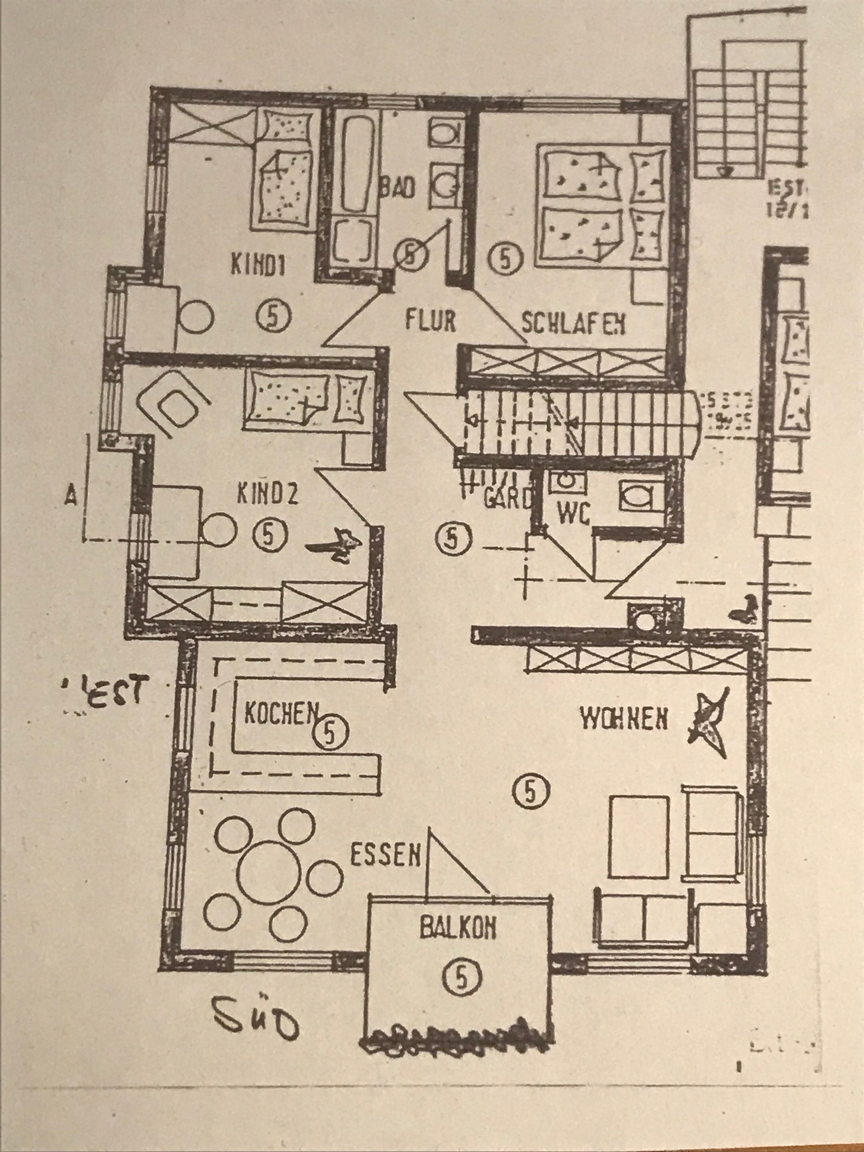 Wohnung zum Kauf provisionsfrei 369.000 € 4 Zimmer 97 m²<br/>Wohnfläche 2.<br/>Geschoss ab sofort<br/>Verfügbarkeit Kirchberg Str.41 Neckargartach - Süd Heilbronn 74078