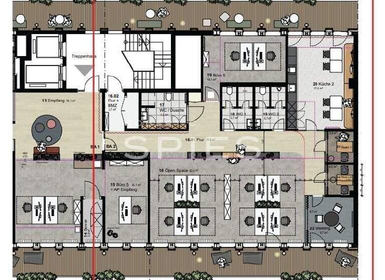 Bürofläche zur Miete provisionsfrei 253 m² Bürofläche teilbar ab 253 m² Neustadt Hamburg 20354