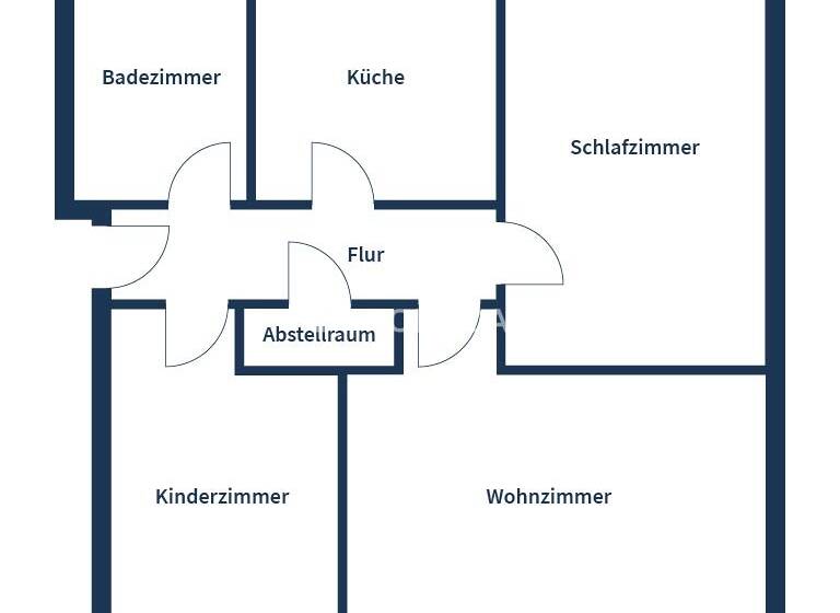 Wohnung zum Kauf 89.990 € 3 Zimmer 75 m² 1. Geschoss frei ab 30.04.2026 Zentrum Rudolstadt 07407