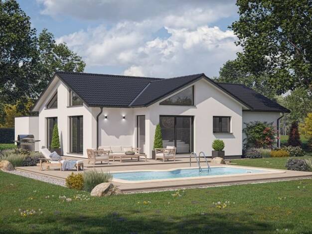 Bungalow zum Kauf provisionsfrei 492.000 € 3 Zimmer 111 m² 556 m² Grundstück Niederstetten Niederstetten 97996
