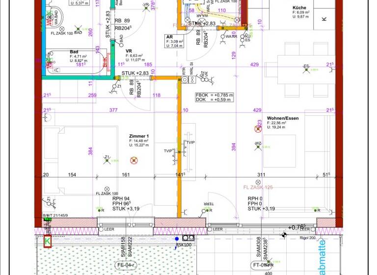 Wohnung zum Kauf - Erstbezug 237.940 € 2 Zimmer 59,3 m² EG Neustifter Straße 6 Kirchberg am Wagram 3470