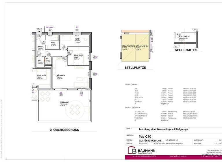 Penthouse zum Kauf - Erstbezug provisionsfrei 418.130 € 3 Zimmer 79,3 m² Eggelsberg 5142