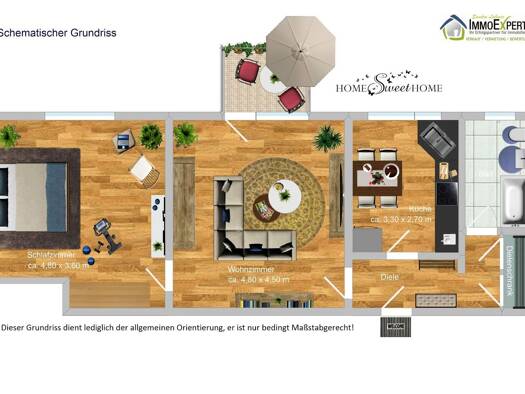 Wohnung zur Miete 370 € 2 Zimmer 56 m² EG frei ab 01.08.2026 Heringstraße 127 Brauck Gladbeck 45968