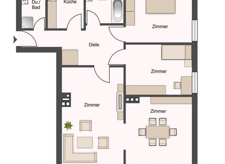 Wohnung zum Kauf 765.000 € 4 Zimmer 99 m² 2. Geschoss frei ab sofort Groß Flottbek Hamburg 22607