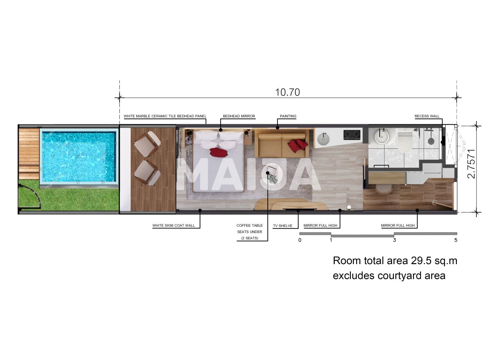 Studio zum Kauf 79.972 € 1 Zimmer 30,4 m²<br/>Wohnfläche 1.<br/>Geschoss Na Jomtien Sattahip 20250