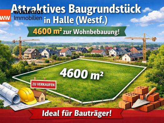 Grundstück zum Kauf 4.600 m² Grundstück Künsebeck Halle 33790