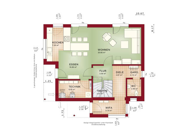 Haus zum Kauf - Erstbezug provisionsfrei 583.843 € 5 Zimmer 125 m² 523 m² Grundstück Sprendlingen 55576