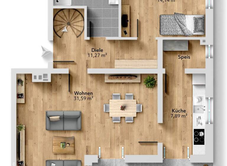 Maisonette zum Kauf 497.000 € 4 Zimmer 118,9 m² frei ab sofort Alte Ingolstädter Str. 15 Beilngries 92339