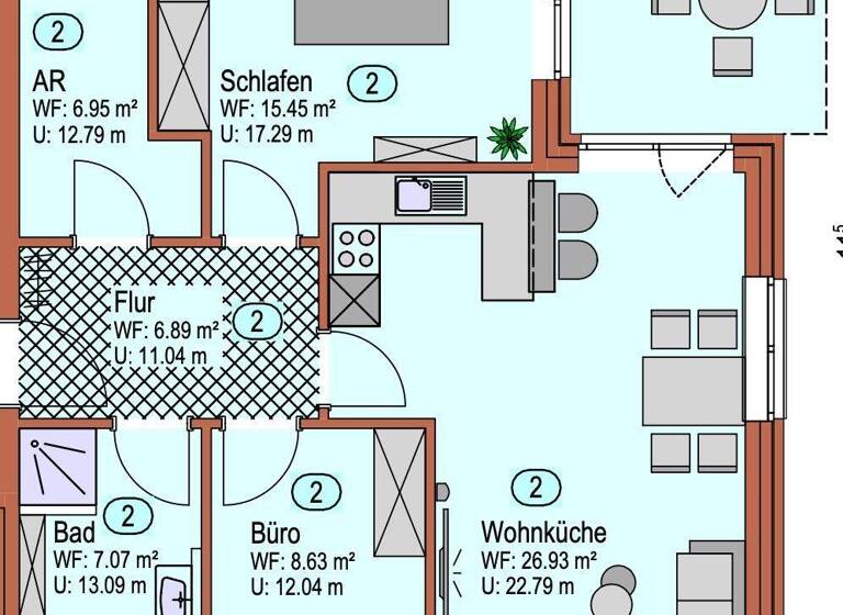Wohnung zur Miete - Erstbezug 850 € 3 Zimmer 77,2 m² EG Fresenburg Lathen 49762