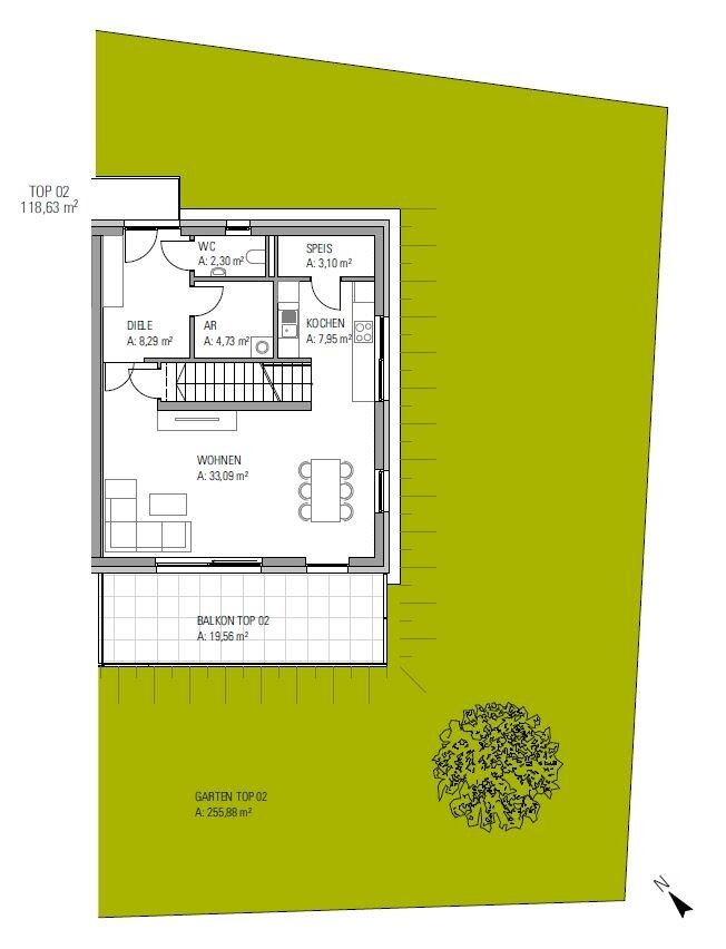 Doppelhaushälfte zum Kauf 655.000 € 4 Zimmer 119 m²<br/>Wohnfläche Gleisdorf 8200