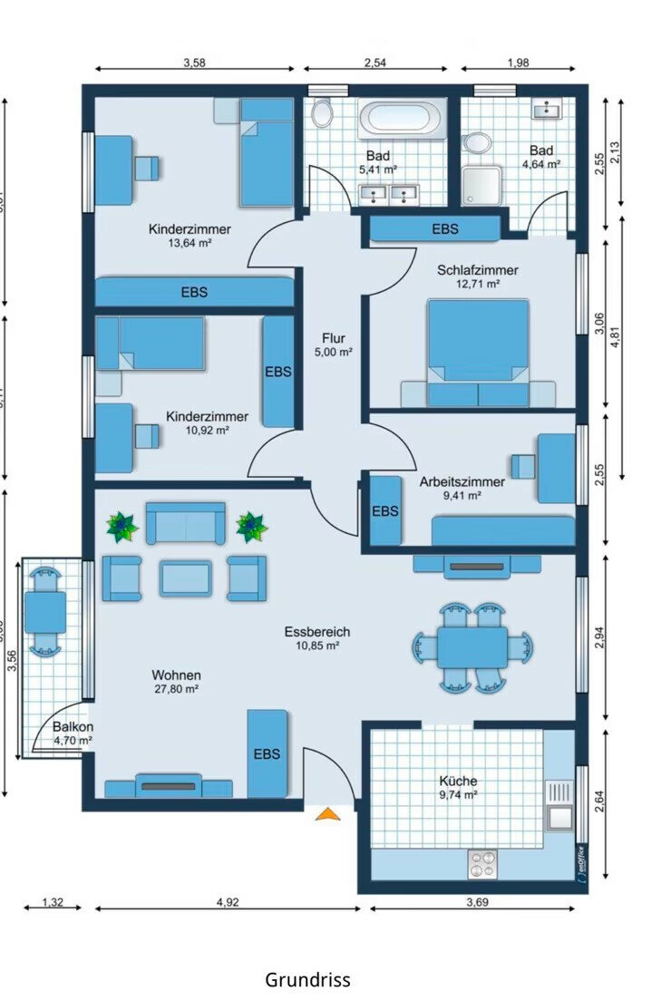 Studio zum Kauf 269.000 € 5 Zimmer 112 m²<br/>Wohnfläche 2.<br/>Geschoss Bolanden Bolanden 67295