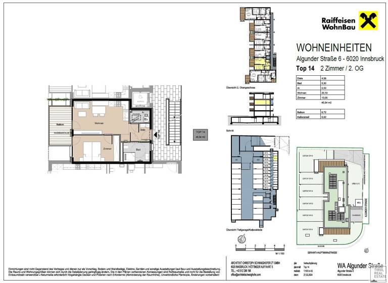 Wohnung zum Kauf - Erstbezug provisionsfrei 480.700 € 2 Zimmer 45,5 m² 2. Geschoss Amras Innsbruck 6020