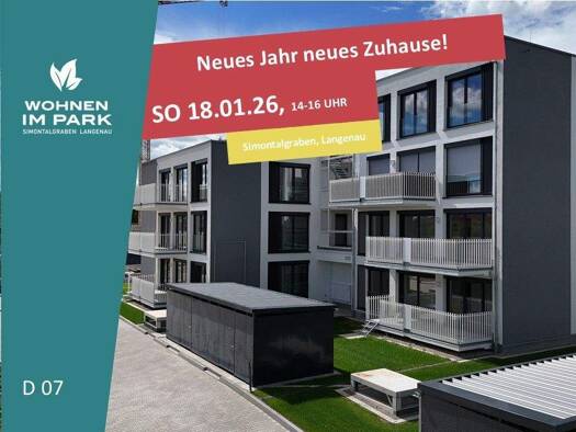 Wohnung zum Kauf - Neubau provisionsfrei 399.900 € 2 Zimmer 76,8 m² 1. Geschoss Am Simontalgraben 23 Langenau 89129