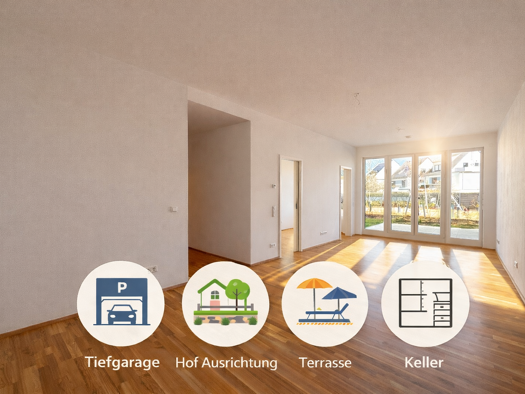 Terrassenwohnung zur Miete 834 € 2 Zimmer 59,2 m² EG frei ab sofort Pragerstr. 247 Probstheida Leipzig 04289