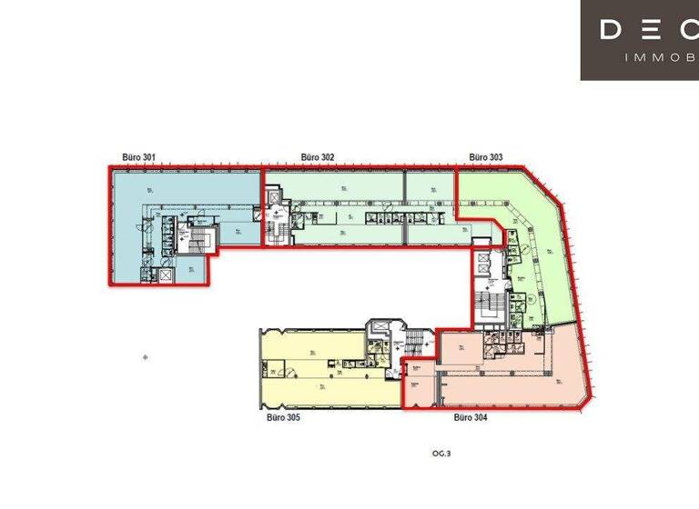 Büro zur Miete 18 € teilbar ab 230 m² Wien 1090