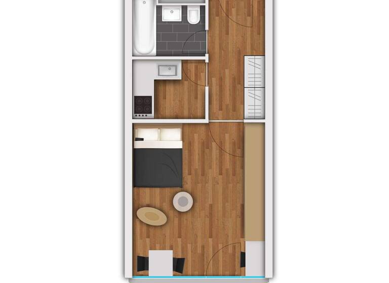 Studio zum Kauf 279.000 € 1 Zimmer 32,4 m² 5. Geschoss Schwabing-Freimann München 80804