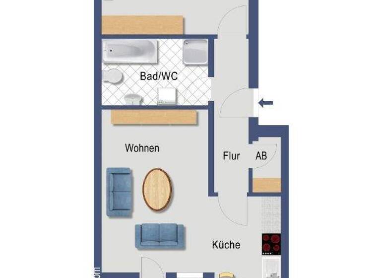 Wohnung zum Kauf 195.000 € 2 Zimmer 57 m² 2. Geschoss Kleinzschocher Leipzig 04229