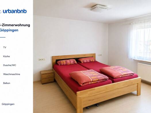 Wohnung zur Miete auf Zeit 1.100 € 2 Zimmer 79 m² frei ab 31.07.2027 Buchenstraße Faurndau Göppingen 73035