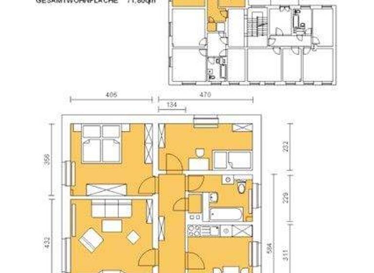 Wohnung zur Miete 758 € 3 Zimmer 71,8 m² 2. Geschoss frei ab 11.04.2026 Nürnberger Str. 28 e Südvorstadt-West Dresden 01187