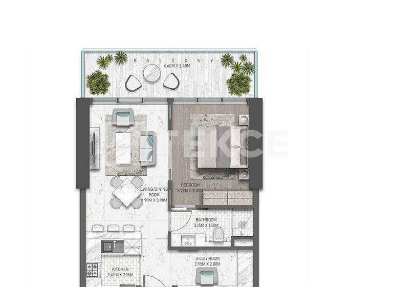 Wohnung zum Kauf 362.000 € 2 Zimmer 94 m² 4. Geschoss Dubai