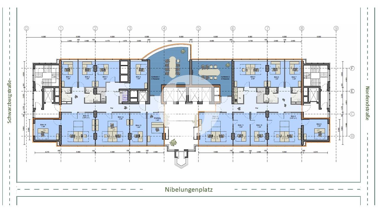 Bürogebäude zur Miete provisionsfrei 23 € 630 m²<br/>Bürofläche ab 315 m²<br/>Teilbarkeit Nordend - West Frankfurt am Main 60318