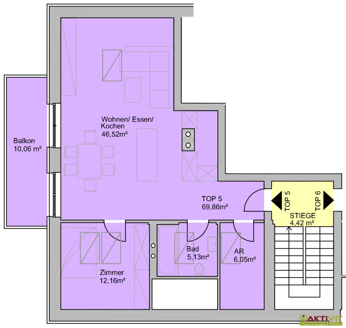 Wohnung zum Kauf 230.000 € 3 Zimmer 70 m²<br/>Wohnfläche St. Kanzian 9122