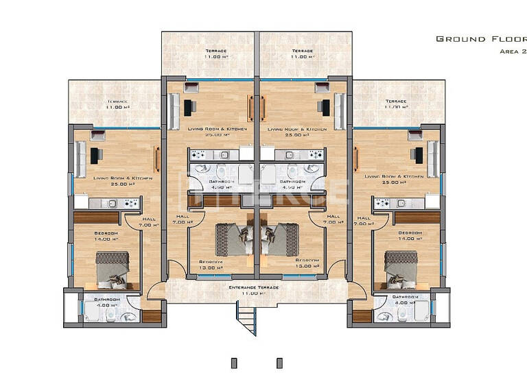 Wohnung zum Kauf 310.000 € 2 Zimmer 85 m² EG Girne 99400