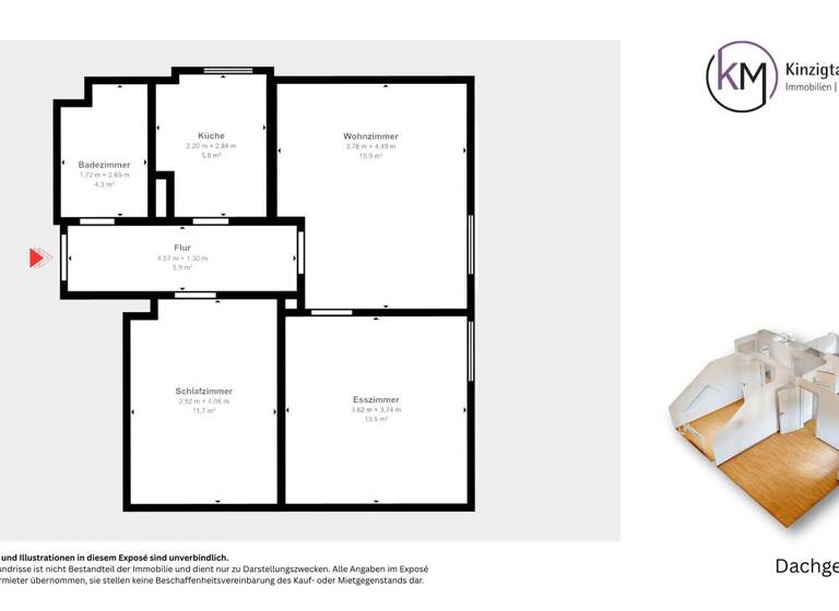 Wohnung zur Miete 450 € 3 Zimmer 50 m² frei ab sofort Salmünster Bad Soden-Salmünster 63628