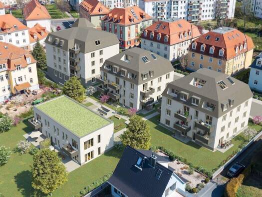Wohnung zur Miete - Erstbezug 1.090 € 2 Zimmer 68,2 m² 1. Geschoss frei ab 01.07.2026 Trachauer Straße 27 a Mickten Dresden 01139